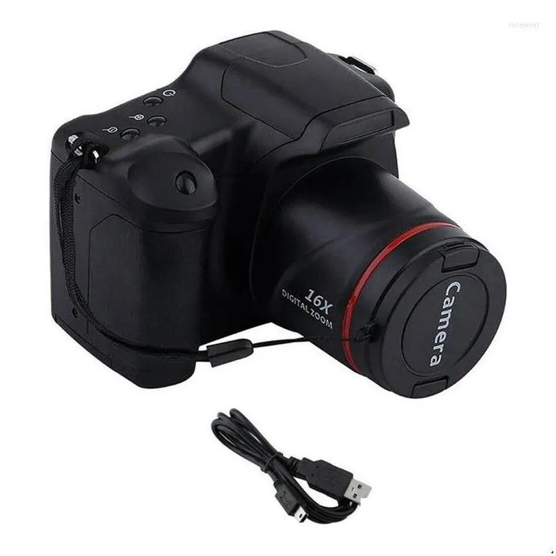 Digitalkameror Portable Travel Vlog Camera Pography 16x Zoom 1080p HD SLR Anti-Shake PO för Live Stream Drop Delivery Photo DHBZ5