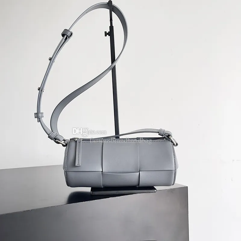 予約販売 Cylinder Luxury Barrel Messenger Leather Crossbody 21CM Bag: バッグ