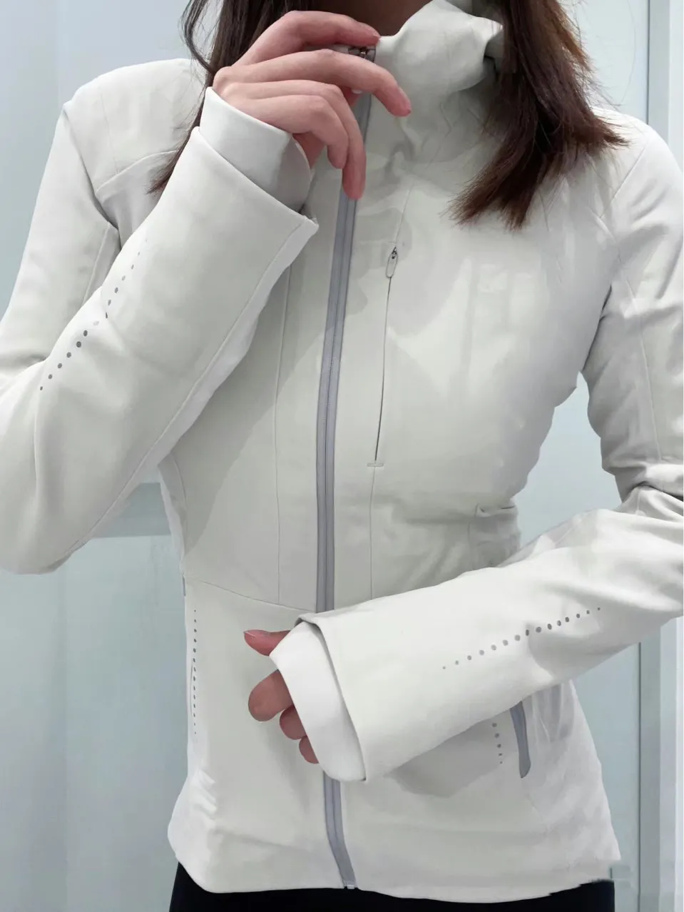 LL 디자이너 방수 통기성 소프트 쉘 재킷 야외 스포츠 코트 여성 스키 하이킹 바람 방향 겨울 아웃복 소프트 쉘 하이킹 재킷