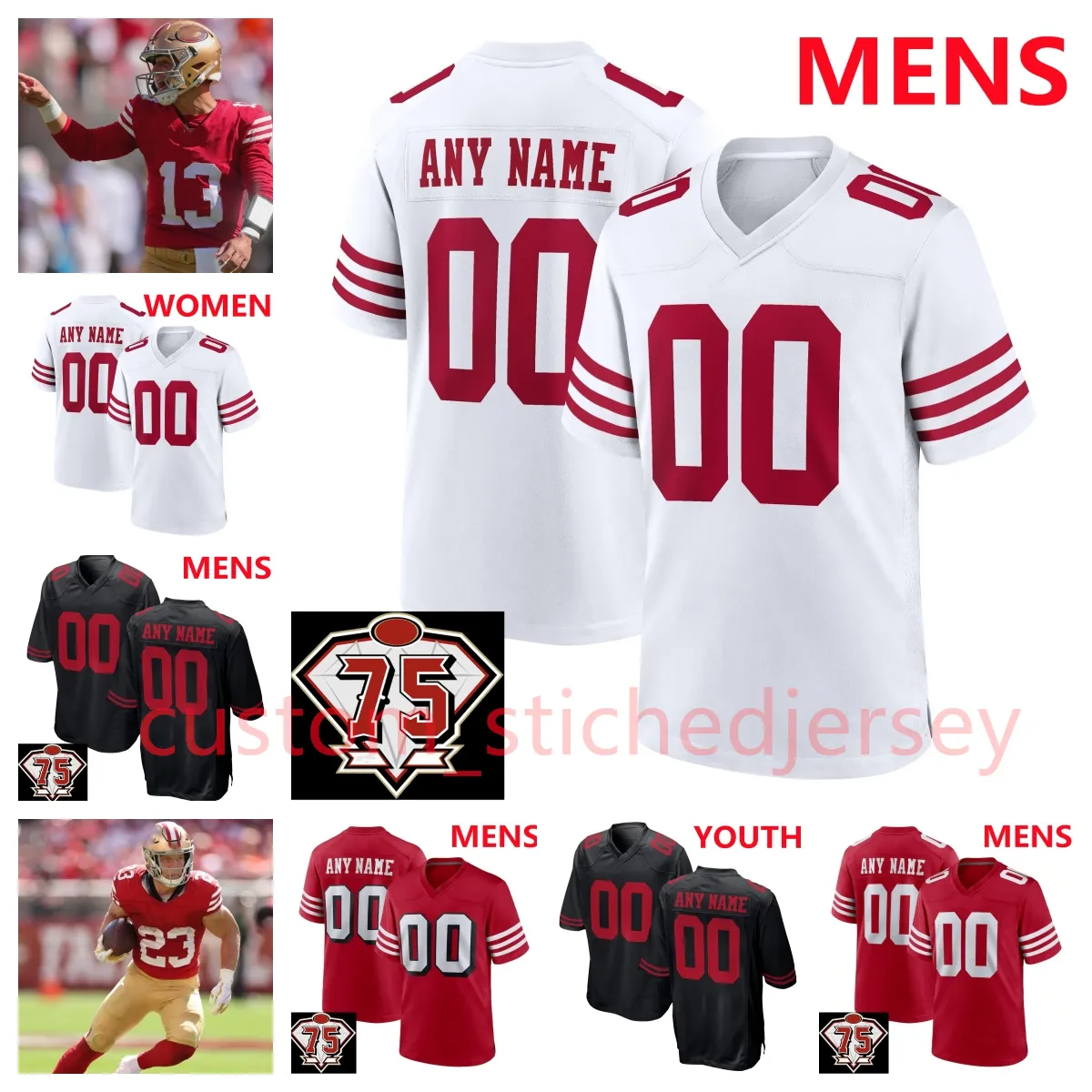 Alex Barrett Christian McCaffrey Camiseta De Fútbol Chris Conley Alfredo Gutiérrez Corey Luciano