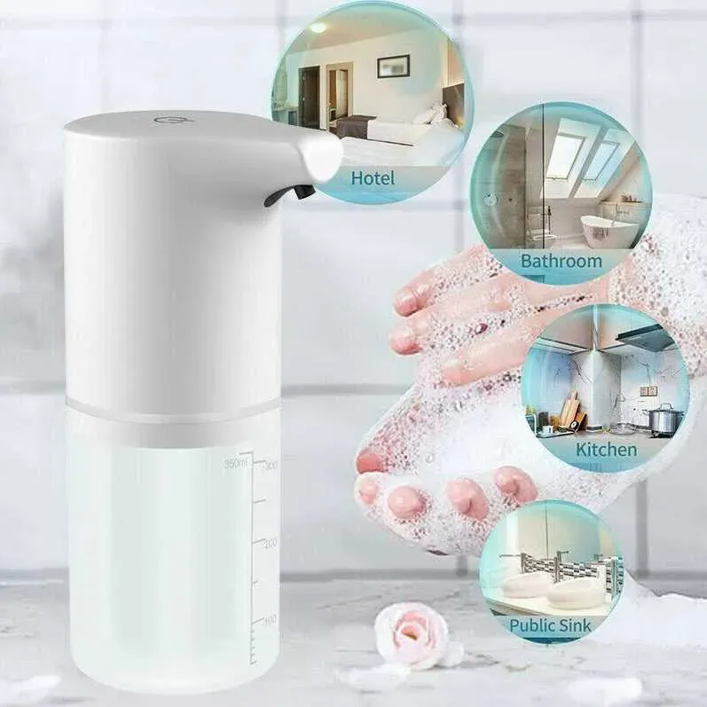 350ml Automatic Touchelss Dispenser USD charging Infrared Induction Soap Foam dispenser Kitchen Hand Sanitizer Bathroom Accessories Drop Shi