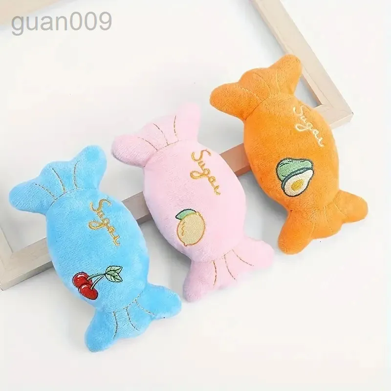 Dog Toys 1 colorful interactive pet toy in the shape of plush candy dog chewing toy for plush health of dogs 231116