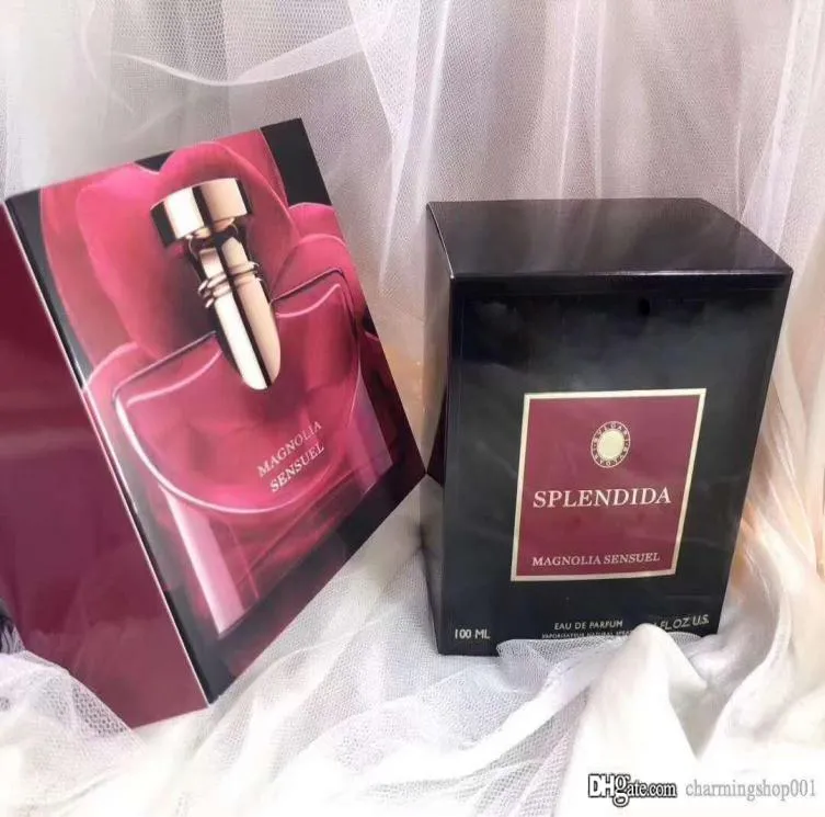 Charm Parfüm Kadın Çiçek Aroma Yağı Kopya Klon Markaları Parfümler 100ml EDP Splendida Kırmızı Sprey Şişe Turuncu Frangrace Hızlı Teslimat6155558