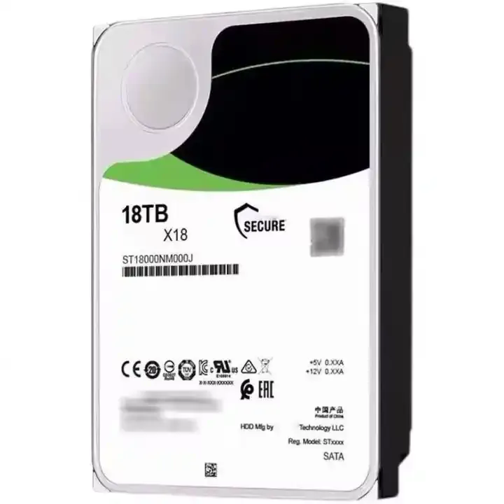 Disque dur d'origine SATA 7200 RPM 3.5 pouces SATA 6 Gb/s 2 to ST18000NM000J 18 to vente en gros