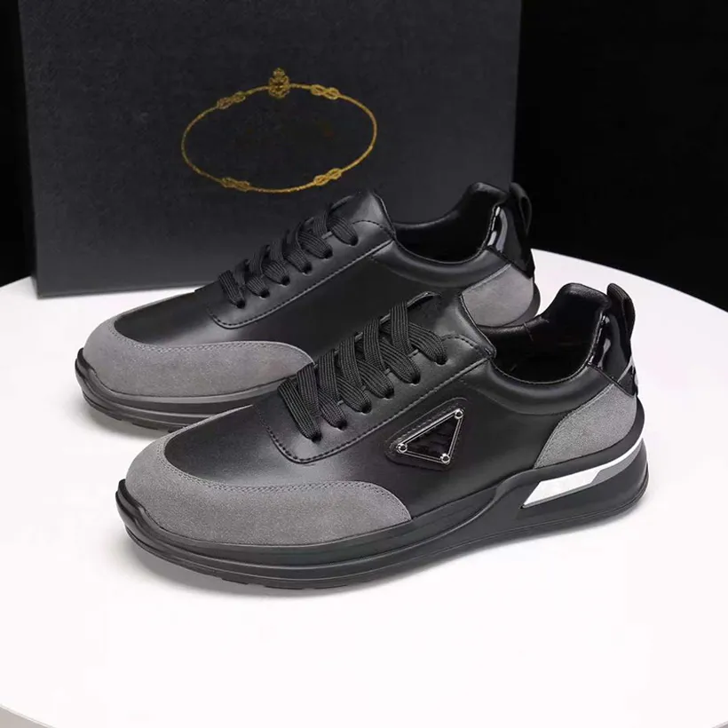 Mode hommes chaussures décontractées FLY BLOCK baskets de course Italie populaire bas bande élastique Onyx résine noir blanc cuir Designer Fitness idée chaussures de sport boîte EU 38-45