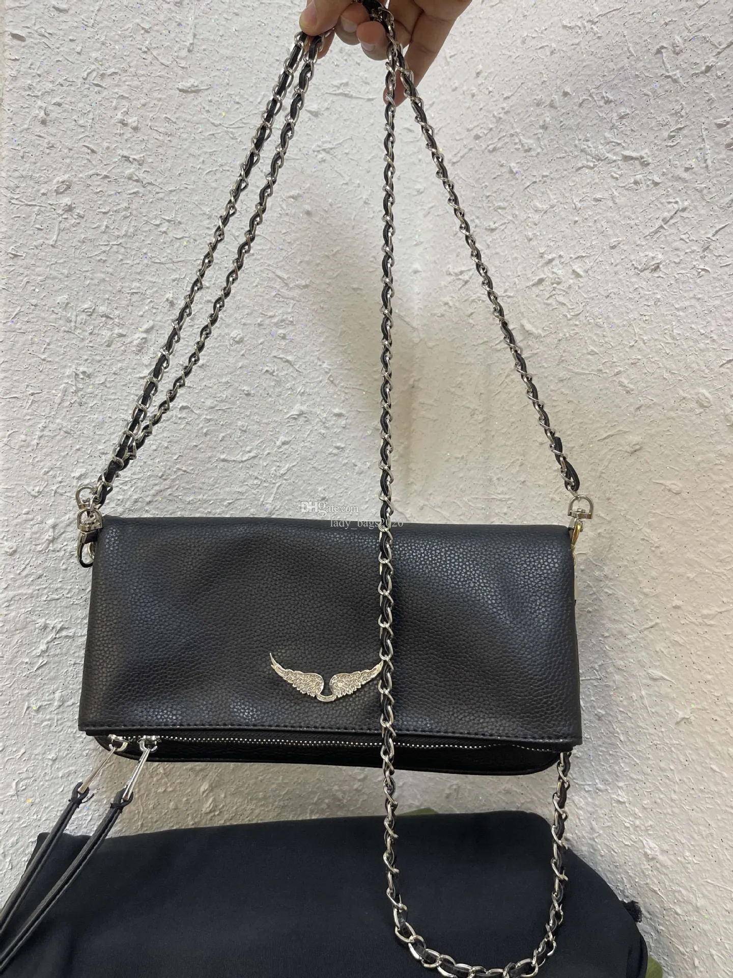 Zadig Voltaire Purse € Bag DHgate Designer Bags Handbag Leather | Bag Mujer From 40,98 ZV Bolso Vintage Rivet Genuine Woman Chains Crossbody Cross Women Body Chain Shoulder