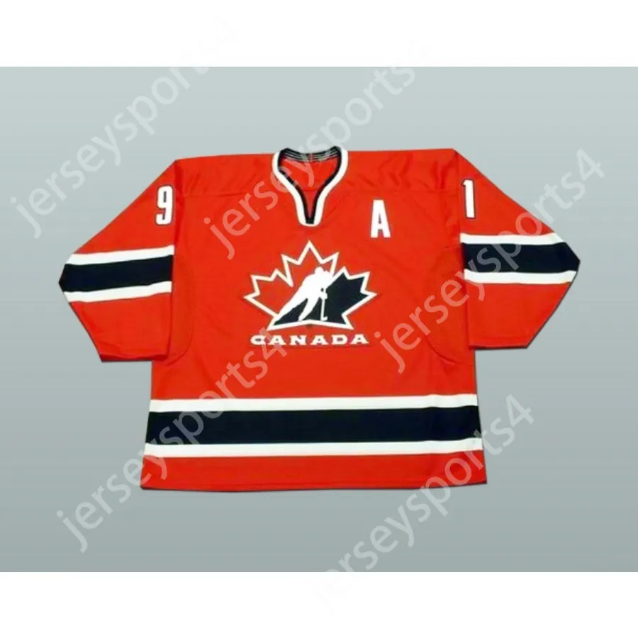 Custom JOE SAKIC TEAM CANADA 91 HOCKEY JERSEY NEW Top Stitched S-M-L-XL-XXL-3XL-4XL-5XL-6XL