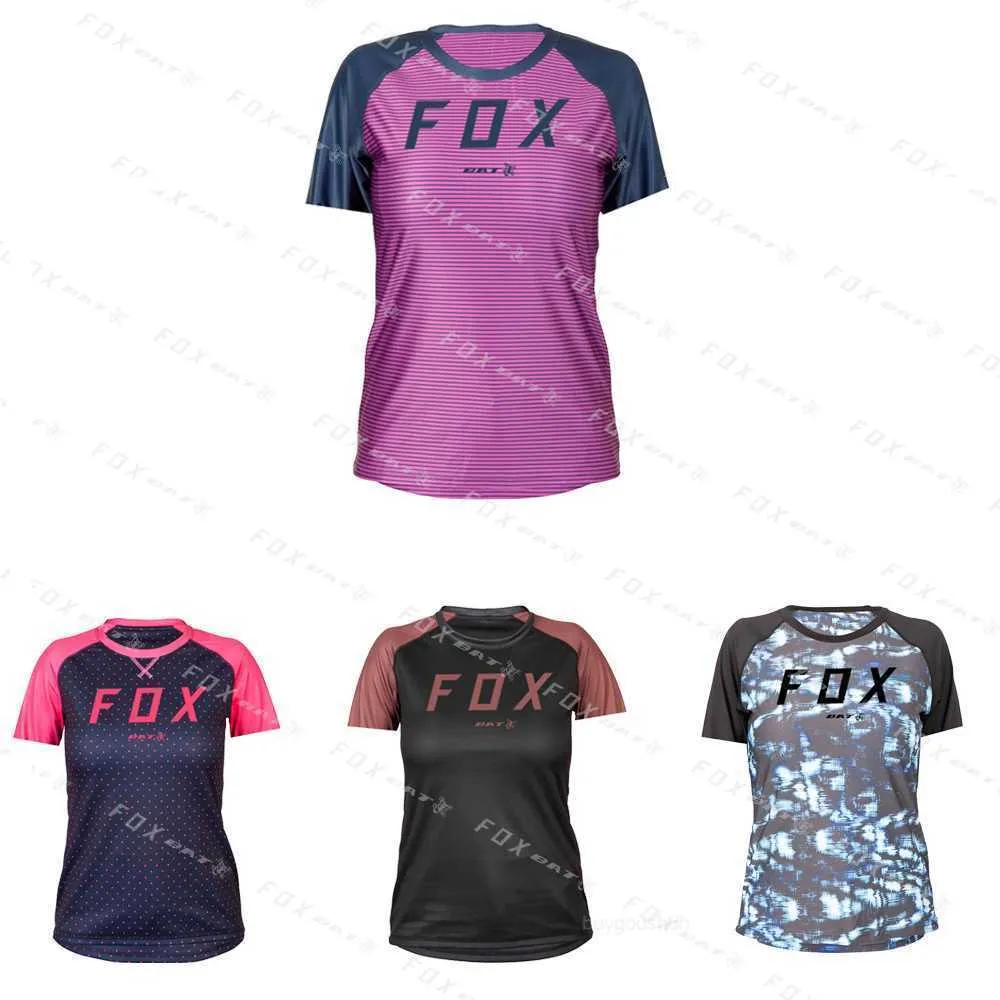 T-shirts voor heren Downhill-jersey dames Korte mouwen MTB T-shirts Bat Fox Motocross Mountain Enduro Fietskleding Mountainbike Fietsspeedo's