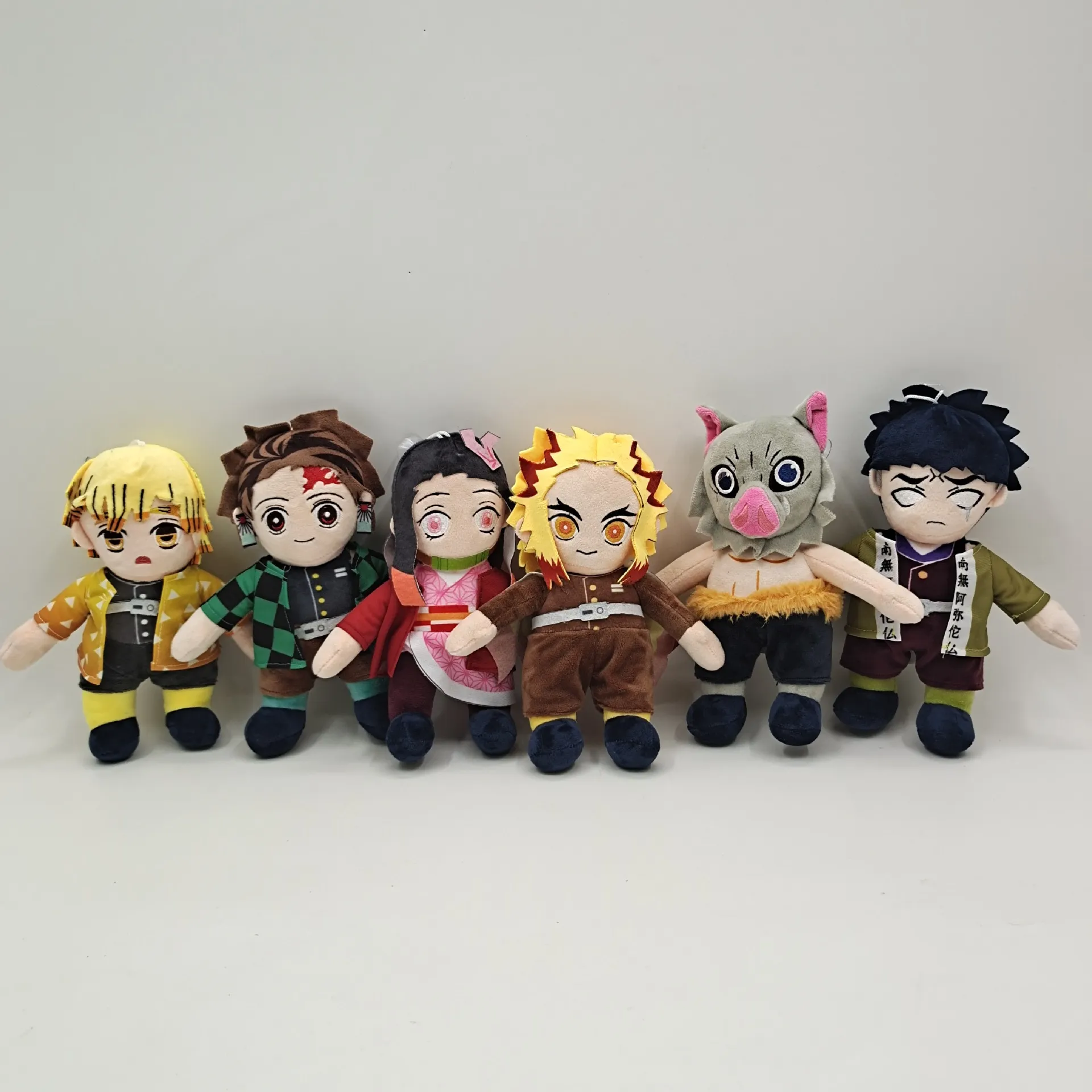 Cute Pose Demon Slayer Plush Toys Dolls Stuffed Anime Birthday Gifts Home Bedroom Decoration