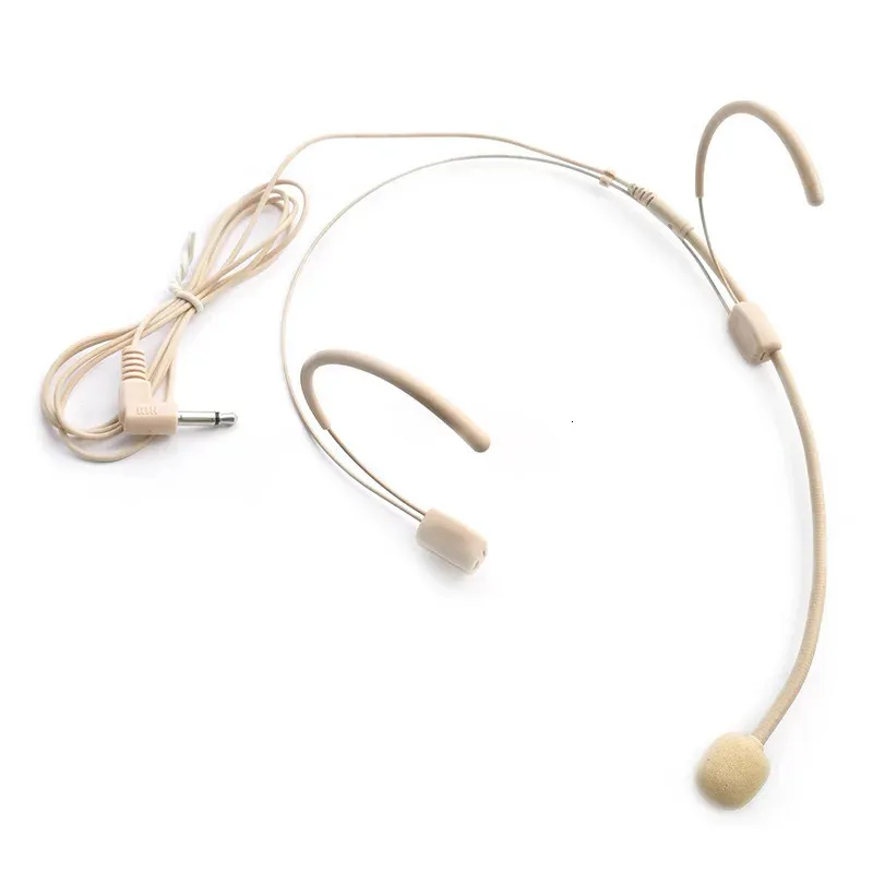 Skin Tone Bee Best Headset Microphone With Double Hang Ear Detachable Wired Headwear Stealth 3.5mm Plug Ideal For Teacher Conference And Speech Model 231116 From Ping04 9.48 DHgate.Com