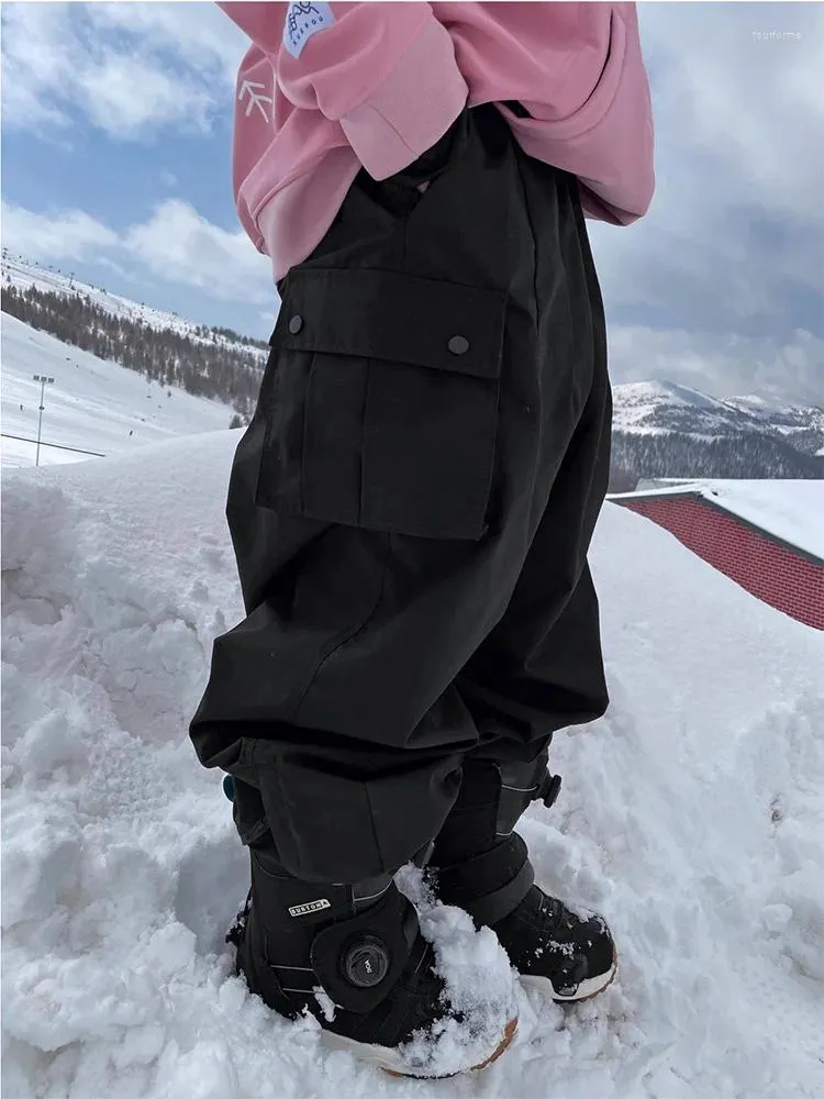Womens Windproof Waterproof Warm Violet Snow Ski Trousers Womens