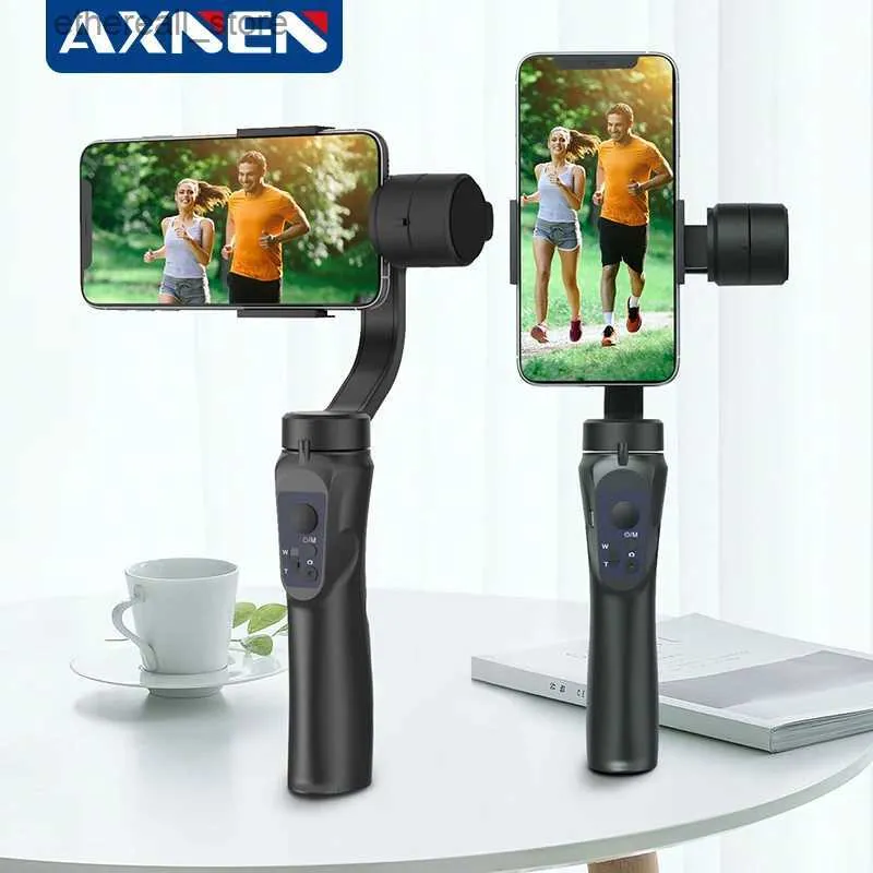 Stabilizatörler 3 Eksen Gimbal Handheld Akıllı Telefon Stabilizatör Cep Telefonu Aksiyon Kamerası Telefon Video Kayıt Q231116