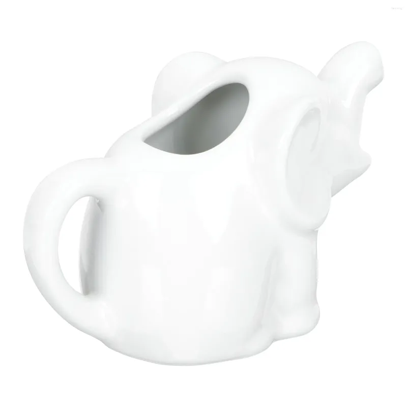 Dinnerware Sets Small Containers Ceramic Milk Jug Pitcher Salad Dressing Jar White Cream Frothing Cup