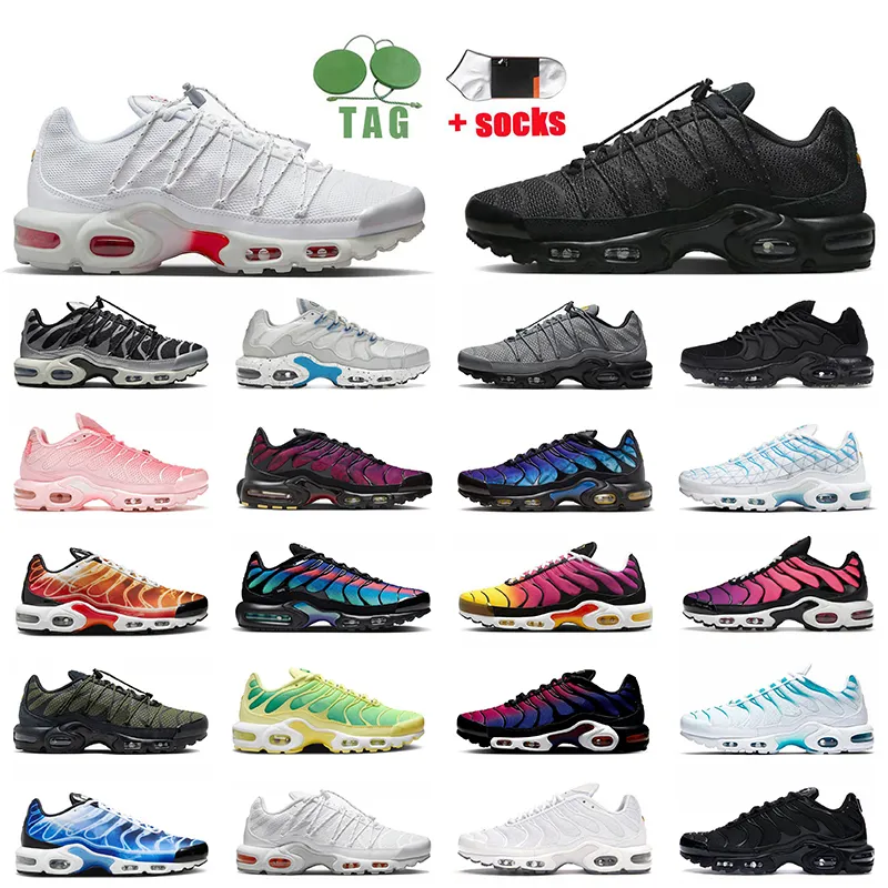 Nike Air Max Plus Tn AirMax Tn Plus Se حذاء رياضي نسائي رجالي للجري أبيض أحمر منتصف الليل أسود كحلي يعني أخضر حذاء رياضي