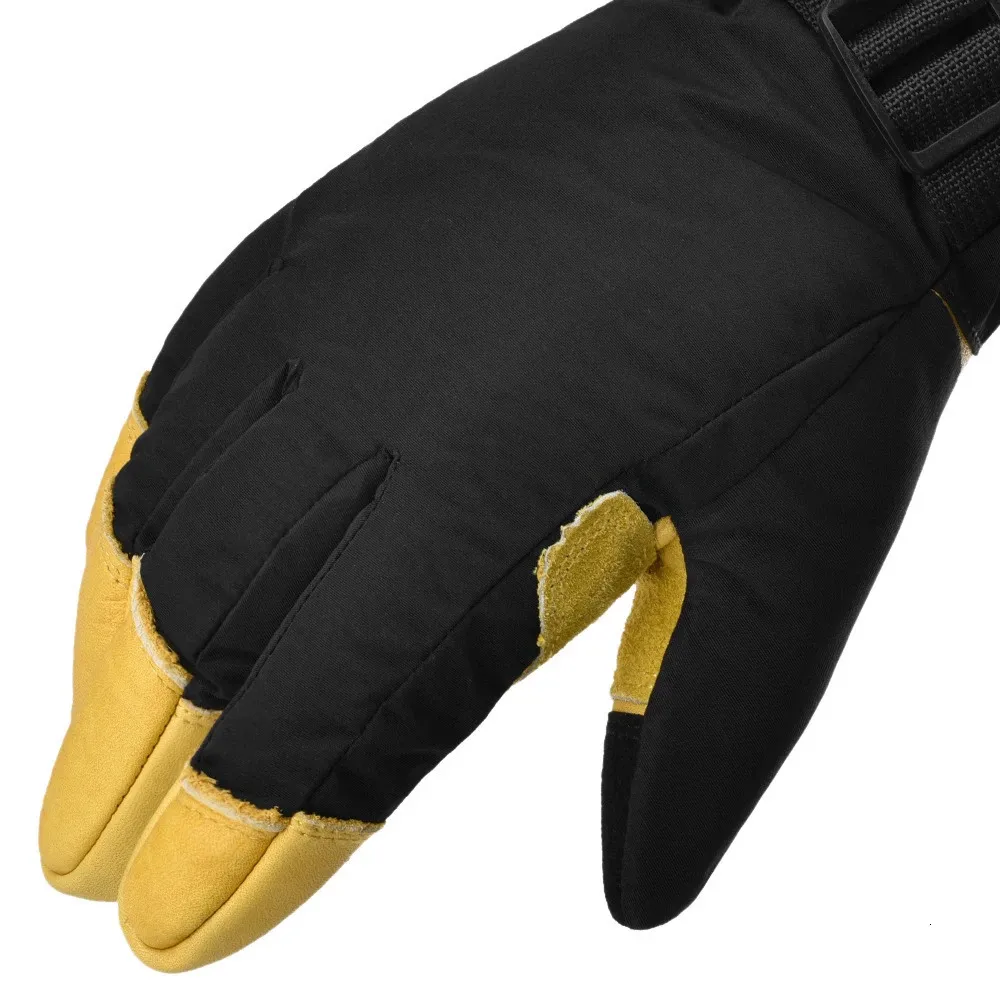 Gants d'hiver pour Hommes,Gants d'hiver thermiques résistants à l'eau et à l 'écran tactile pour la course à pied,pour Course à Pied Ski Conduite l'escalade Chasse Camping