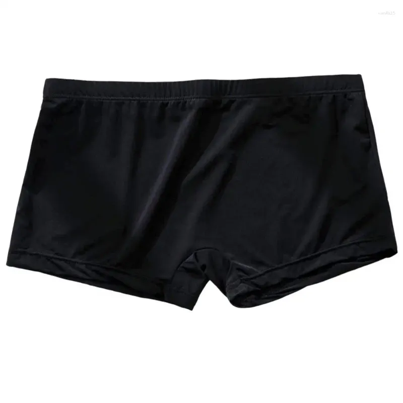 Underpants Breathable Men Panties Slim Fit Pure Color Boxers Moisture Wicking Inner Wear Clothes