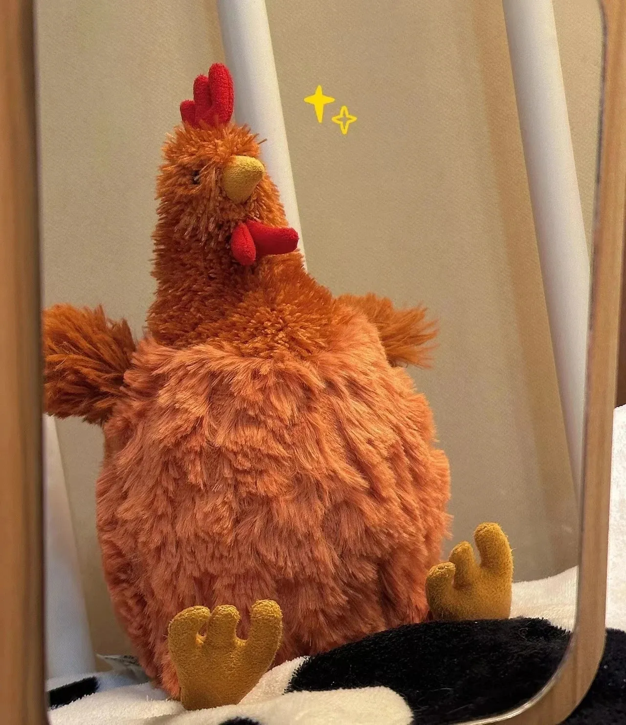 플러시 인형 23cm 젤리 고양이 플러시 장난감 귀여운 소프트 채우기 애니메이션 닭고기 가족 방 장식 인형 어린이 생일 크리스마스 선물 231115