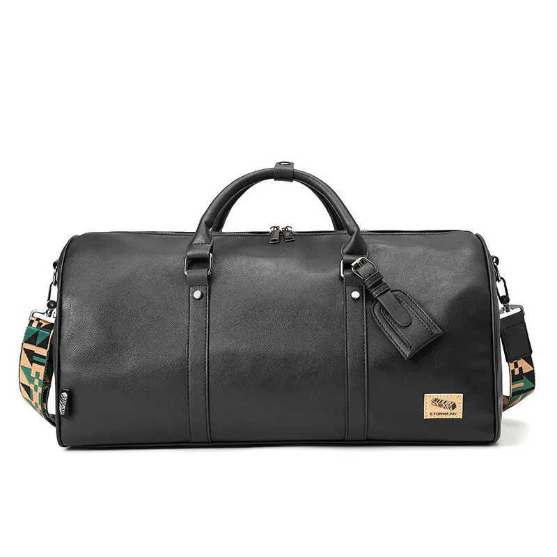 Sacs à bandoulière pour hommes simple Joker sac à main rétro en cuir épaissi grand sac de voyage de loisirs en cuir résistant à l'usure tendance de rue couleur unie hommes sac à dos 3797 #