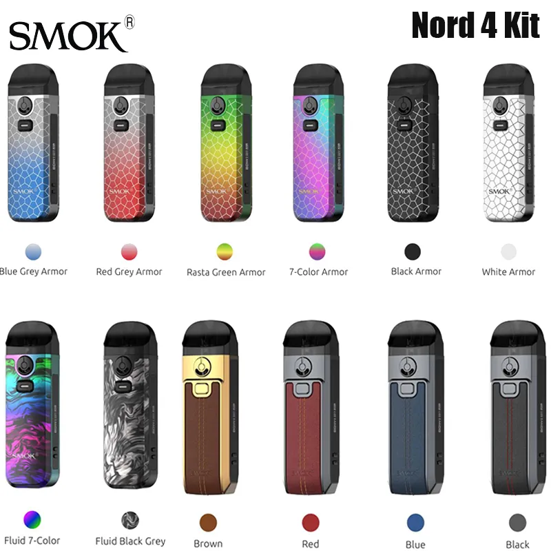 Wholesale SMOK Nord 4 Kit 80W Pod Vape With 2000mAh Battery, 4.5ml RPM