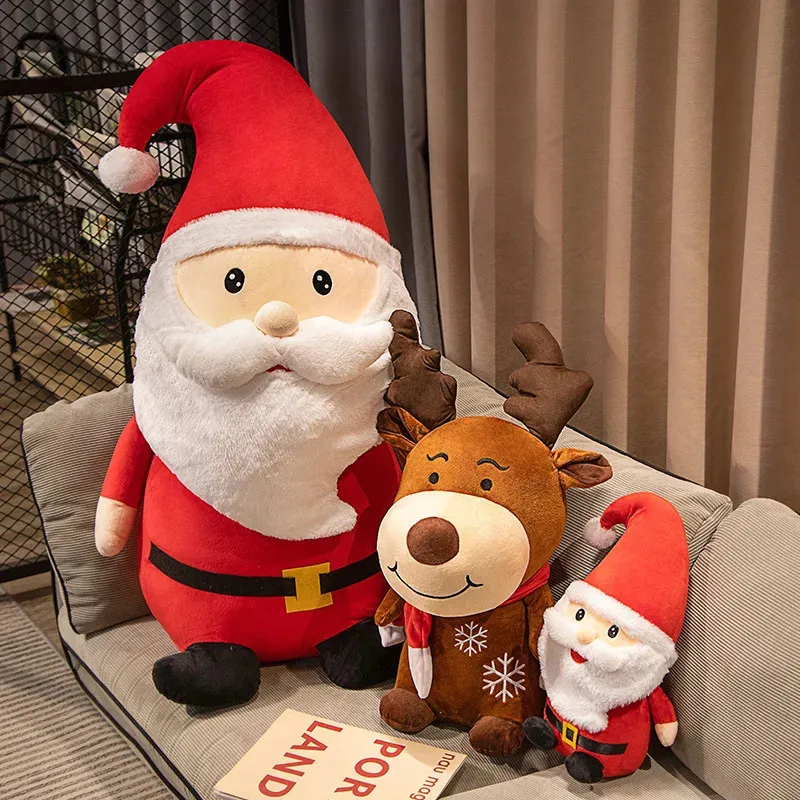 Plush Dolls 22cm Tree Christmas Tree Santa Claus Elk Toy Toy Loader Holiday Deer Deer Gift for Children and Girls Decoration 231115