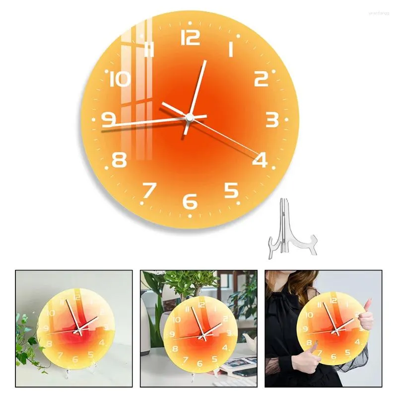 Wall Clocks Office Clock Delicate Table Set Wear-resistant Decor Home Supply Acrylic Convenient