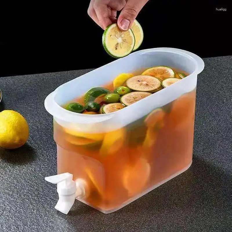 3.5L Fridge Beverage Dispenser water drink Buckets Jug Box Juice Cocktails