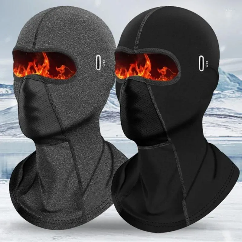 Bandanas Winter Men Full Face Scarf Breathable Mask Fleece Warm Balaclava Outdoor Cap Cycling Headgear Windproof Motorcycle Hat Headwear