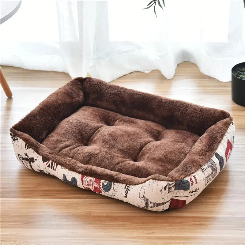 犬小屋のペンペンペン犬ベッド子犬クッションケンネル猫の子犬プラスサイズの柔らかい巣の犬のバスケット