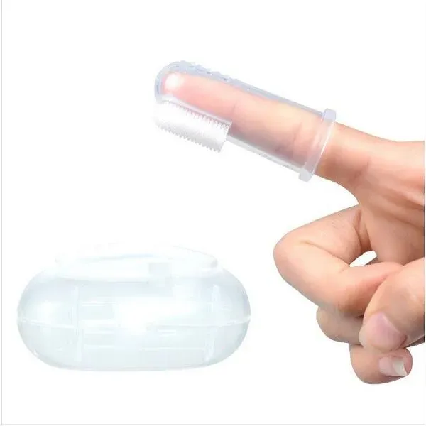 Baby Silicone Toothbrush Finger Brush Home Party Favor Children's Teeth Oral Cleaning Brushes Portable Travel Supplies