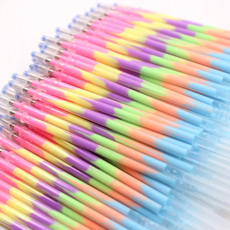 Proper Pens Jonvon Satone 200 PCS Multi Rainbow Refilllighters Highlighters Gel Pen Pen Student