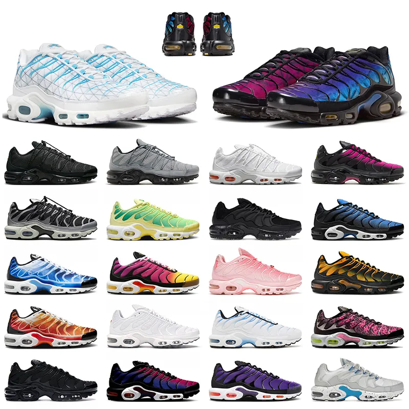 nike air max plus tn nike tn max air plus tn En Kaliteli Erkek Koşu Ayakkabıları Kadınlar Black Gümüş Üniversitesi Kırmızı Yeşil Beyaz Pembe TN Sneakers Eğitmenler