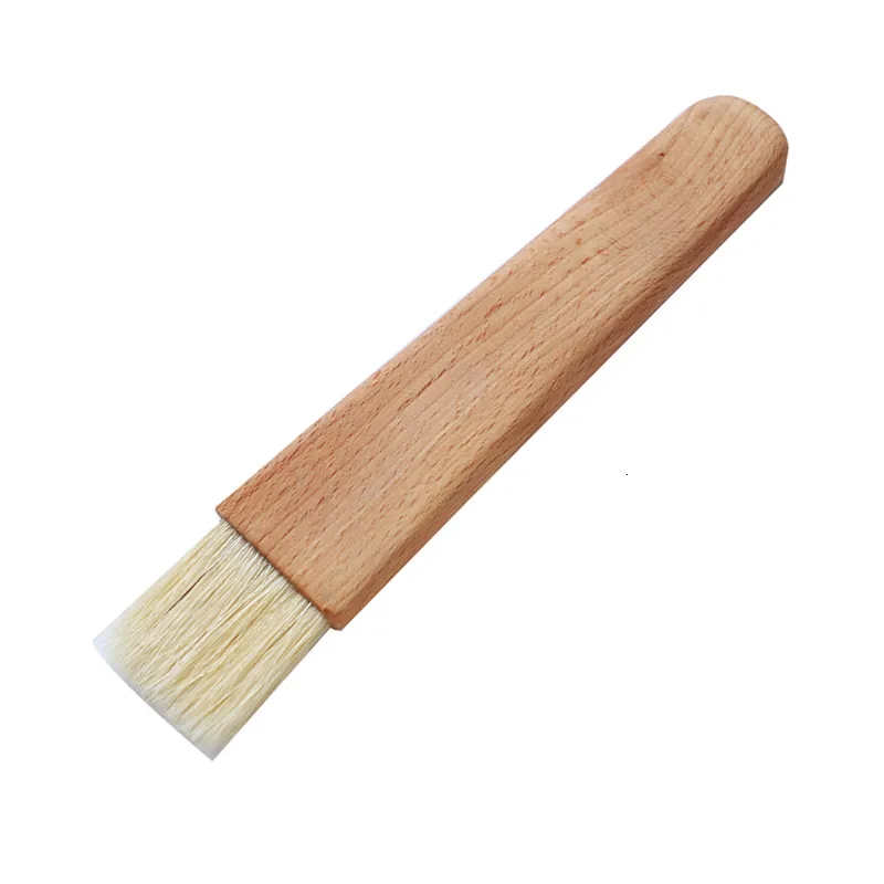 BBQ Basting Brush Oil Sauce Barbecue Grill Brush Wood Handle Baking Pastry Butter Honey Brush Wooden Kitchen Utensils (7)