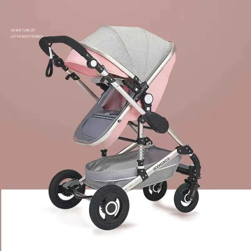 Luxury 3 In 1 Double Stroller Kmart With Car Seat High Landscape Folding Multifunctional BABY Car For Newborns Pink Q231116 From Camellia5 104.18 DHgate.Com