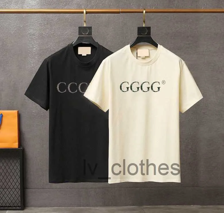 2023 Estate T-shirt da uomo Designer 3D Lettere stampate Stilista Abbigliamento Outdoor Casual Colletto alla coreana Camicia a maniche corte Camicia da coppia da donna traspirante in cotone
