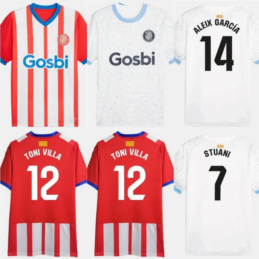 2023 2024 Girona FC ME Soccer Jerseys 23 24 Tsygankov Castellanos Riquelme Stuani Arnau David Lopez Ivan Martin Top Shirt