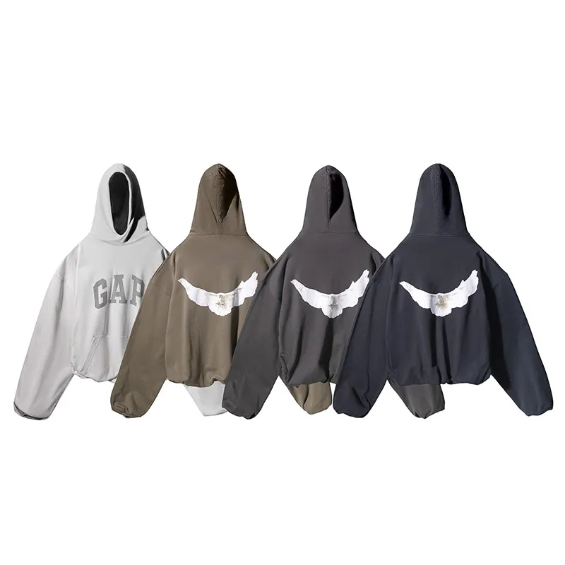 Hoodie with designer online names on it