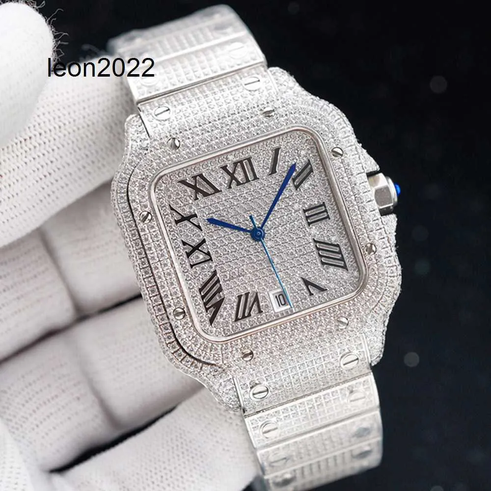 Luxury Watch Diamond Watch Mens Automatic Mechanical 40mm Sapphire Business Women Wristwatch High-end rostfritt stålbälte