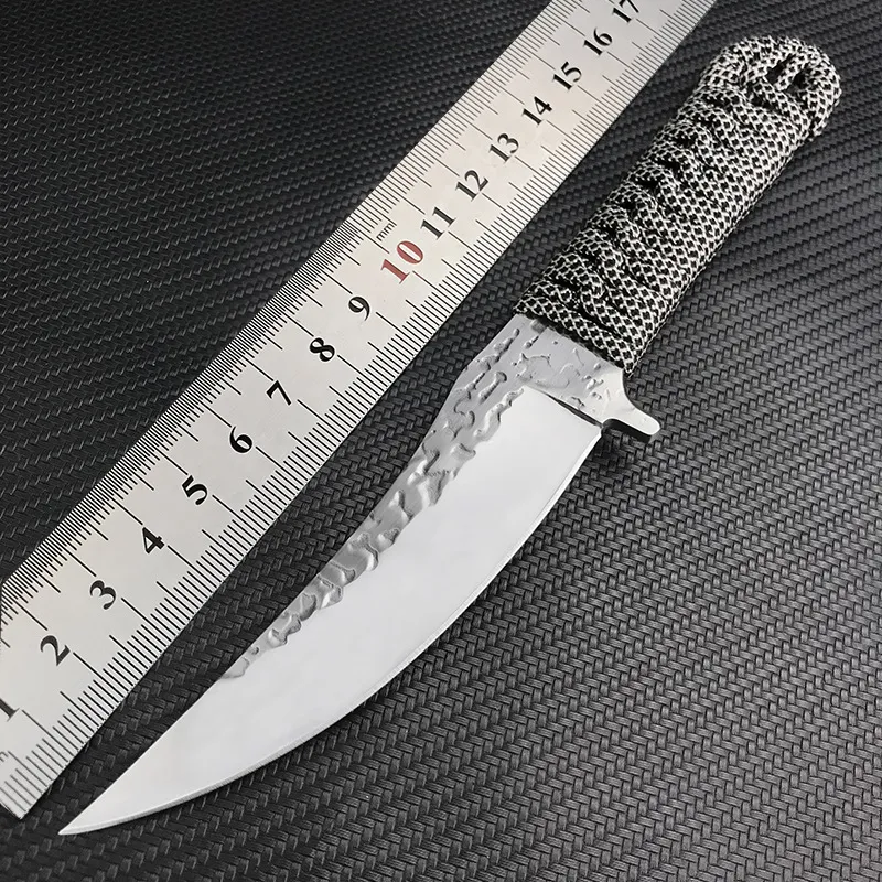 Hög hårdhet Fixad bladkniv rostfritt stål Paring Knife Stor skärare utomhus campingjakt knivar