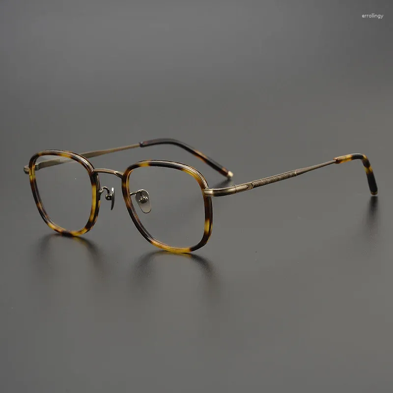 نظارة شمسية تأطير نظارات النقيات التيتانيوم للرجال alcor اليابان ميدان ميدان الرجال تتجه بصري Oculos de Grau Feminino