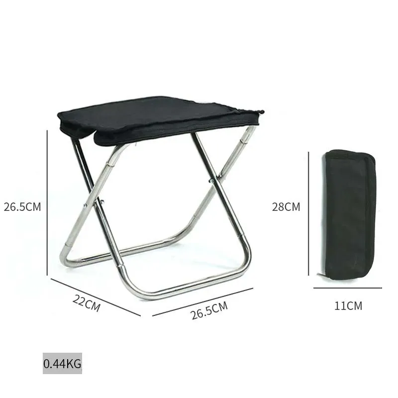 New Outdoor Portable Folding Chair Fishing Foldable Stool For
