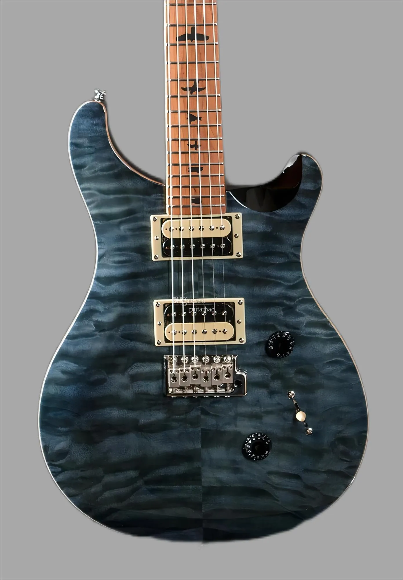 Heiße SE Custom 24 gebratener Maple Limited 03919 6 Strings E -Gitarre in China High Q gemacht