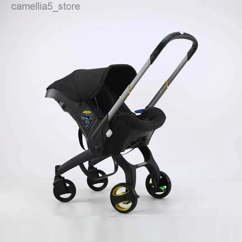 Kinderwagens # Kinderwagen 3 in 1 met autostoel Babywieg Hoge Landscope Opvouwbare kinderwagen Kinderwagens voor pasgeborenen Landscope 4 in 1 Q231116