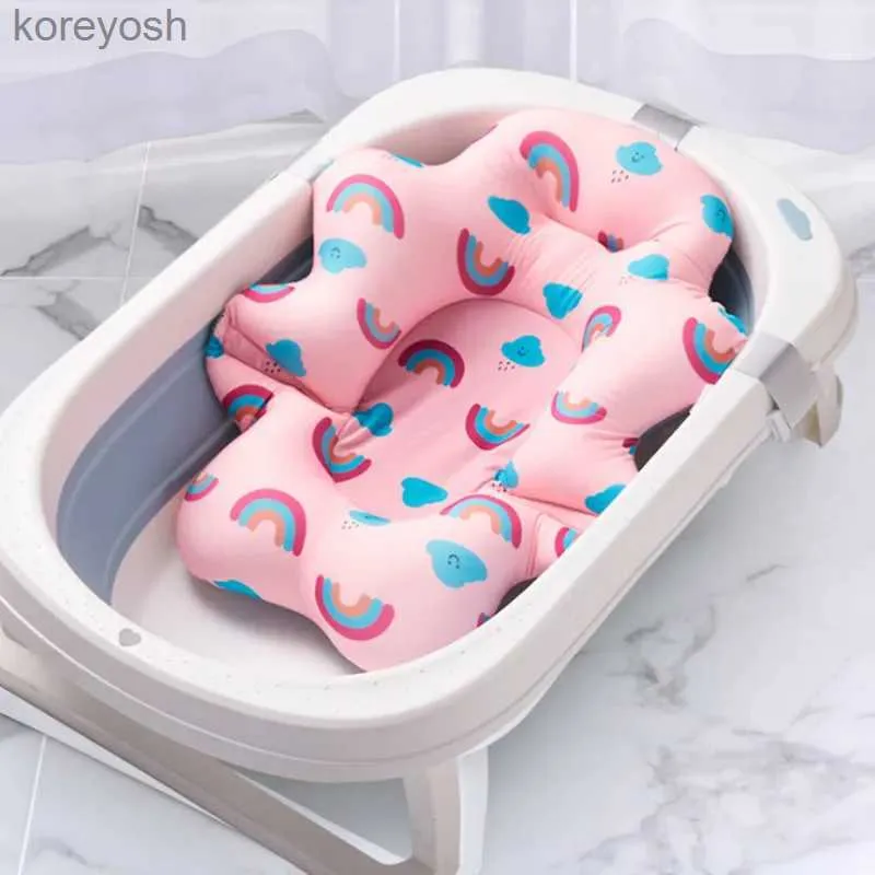 Oreillers Bébé douche baignoire coussin antidérapant tapis de baignoire nouveau-né sécurité soins infirmiers sécurité bain soutien doux confort corps coussin tapis oreiller L231116