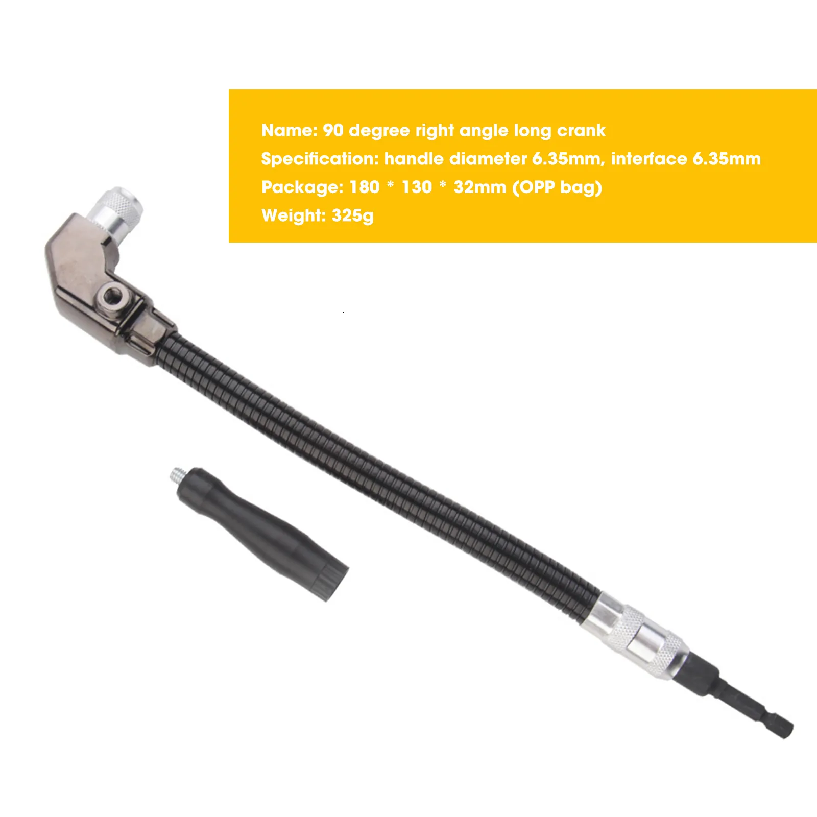 Embout Angle Droit 90° Pour Perceuse-Visseuse - Adaptateur Rallonge Outil Percage Coin Étroit