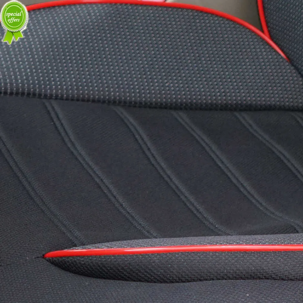 2023 4mm Sponge Car Seat Cover 5D Design Accessories Interiör universell storlek Passning för de flesta med sidoarmstöd
