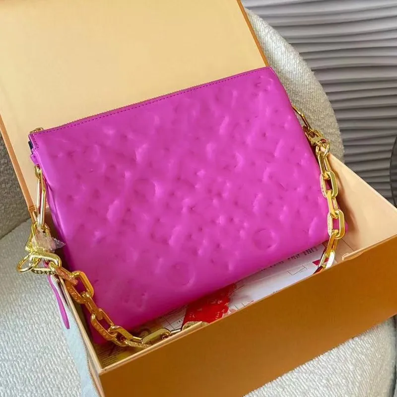 Crossbody Bag Tasarımcı Omuz Çantaları Koussin PM MM Kuzu Dinili Gerçek Deri Çanta Çapraz Vücut Çanta Zincir Aynalı Kaliteli Moda Kadınlar Debriyaj Tasarımcı Çanta