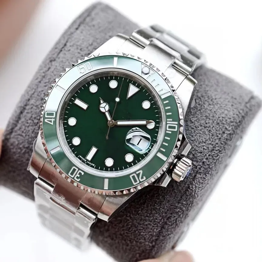 Mens Watch 디자이너 시계 고품질 자동 기계적 서브 마리너스 움직임 Luminous Sapphire 방수 스포츠 Montre Wristwatches for Men U1 A