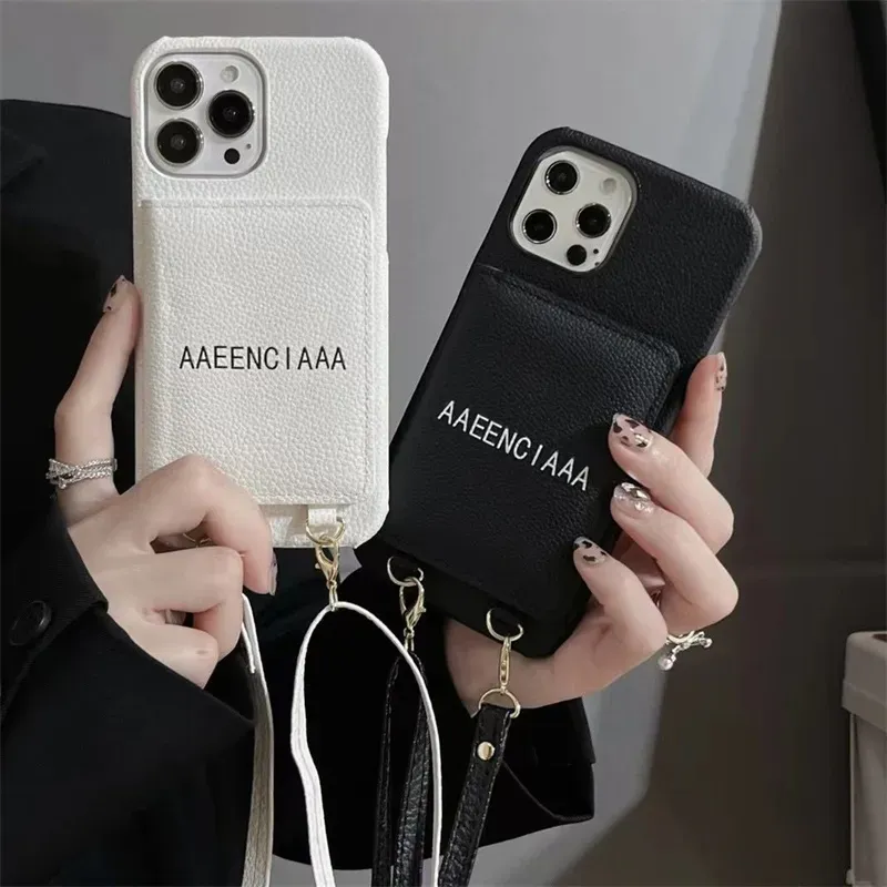 Klasyczna marka PhoneCase Designer iPhone 14 Pro Max Phone Covers Womens Luksus Crossbody Case na iPhone 14pro 13 Pro Max 11promax Case