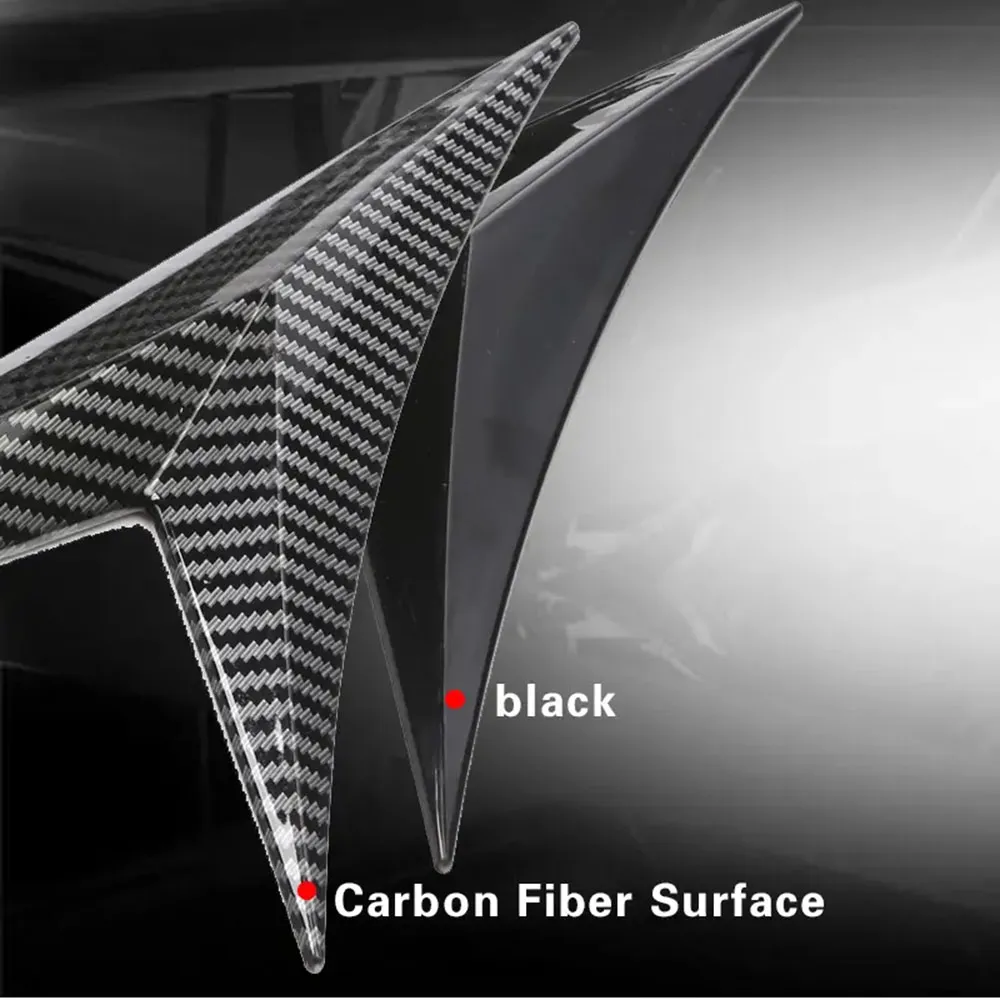 2pcs Carbon Black Universal Car Side Fender Intake Air Flow Vent