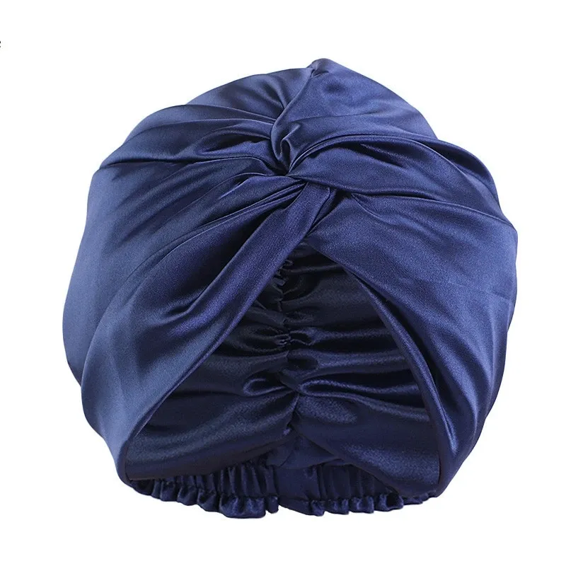 Salon femmes sommeil bonnet de douche Satin croix Bonnet serviette de bain cheveux sec rapide élastique soin des cheveux Bonnet tête chapeau enveloppant